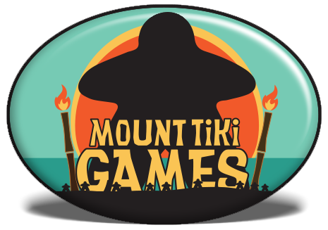 Mount Tiki Games Logo - board games and card games for all ages